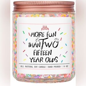 30th Birthday Colorful Sprinkles Soy Candle - 9 oz.